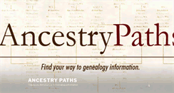 Desktop Screenshot of ancestrypaths.com
